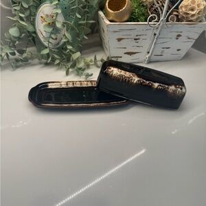 Pfaltzgraff GOURMET BROWN 1/4 lb Covered Butter Dish